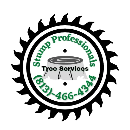 Professional stump removal company logo Tampa FL